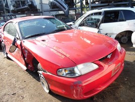 1998 FORD MUSTANG BASE RED CPE 3.8L AT F19056